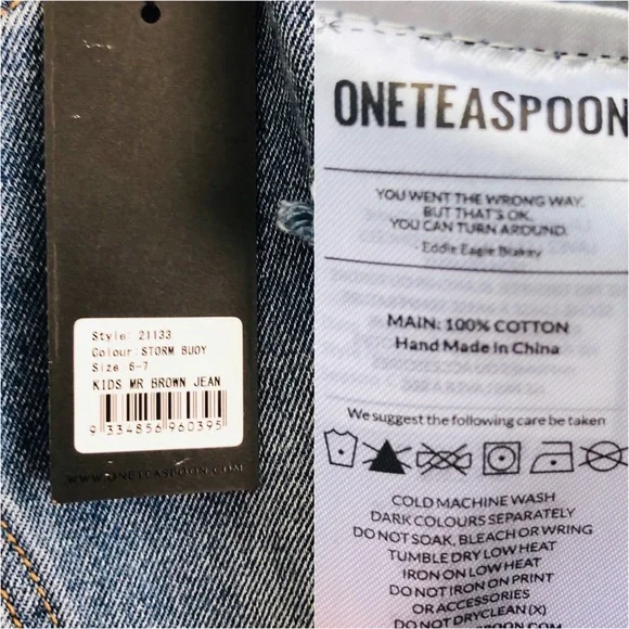 One Teaspoon Boys Storm Buoy Mr Relaxed Jeans NWT